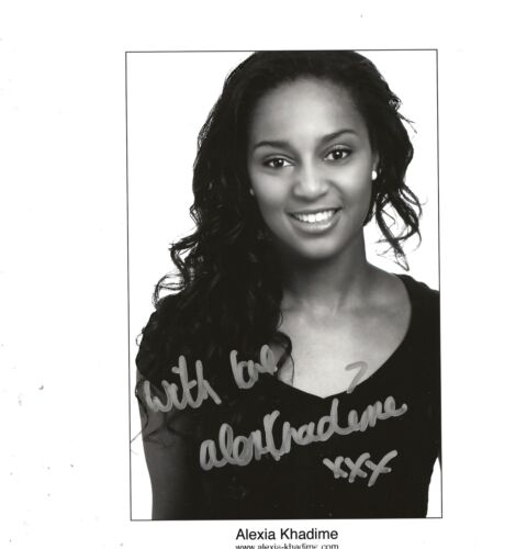 Alexia KHADIME- "The Lion King-Les Miserables" Actress & Singer-Signed 5x7 Photo