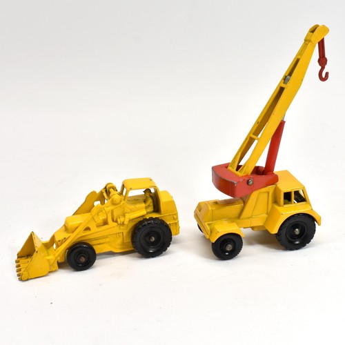 Matchbox Lesney Taylor Jumbo Crane #11 Weather Hill Hydraulic Front loader #24 - Picture 2 of 6