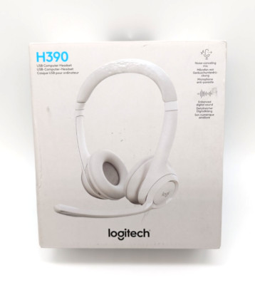 Logitech H390 Computer On Ear Headset kabelgebunden Stereo - Grauweiß