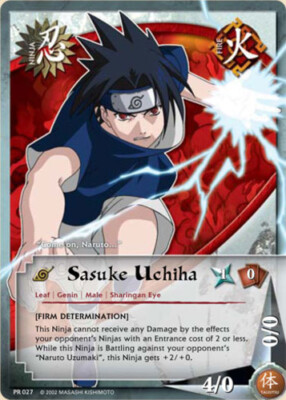 SASUKE① Sasuke Uchiha - PR-027 - Common - 1st Edition Promo Cards Played