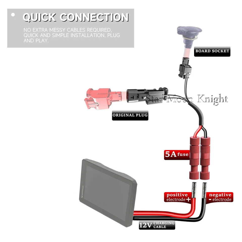 Juego de cables de conexión rápida para moto BMW R1250GS R1200GS R1300GS S1000XR Foto 4 de 4