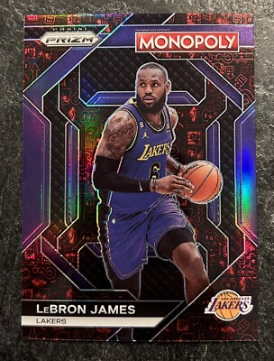 2023-24 Panini Prizm Monopoly Lebron James Red Icon Prizm #PS-9 LA Lakers HOF SP