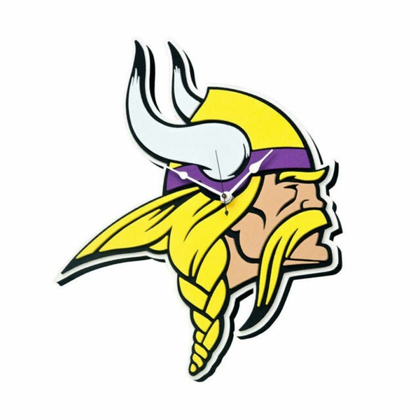 Football Minnesota Vikings Head 3d Foam Wall Clock for sale online eBay