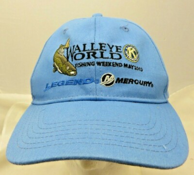 Walleye World fishing week baseball cap hat adjustable v rapala mercury sufix