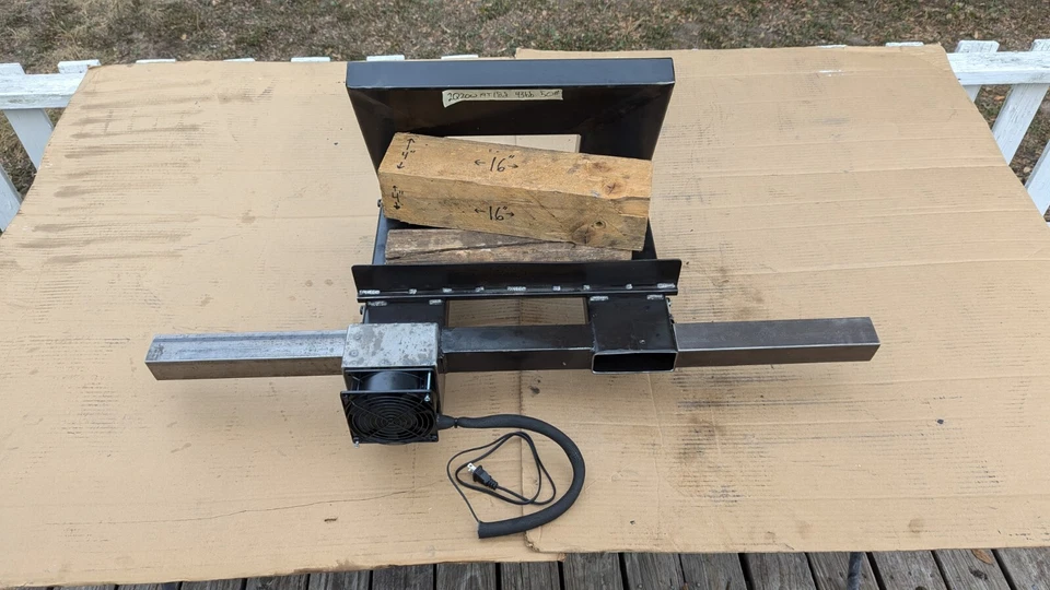 Intercambiador de calor tubo soplador rejilla troncos chimenea 2Q20W14T18D apto debajo de puertas de vidrio Foto 2 de 4