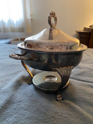 Vintage Leonard Silver Company Silver-Plated Chafing Dish 9.5" Diameter - Picture 1 of 3