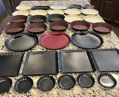 Lot of (33) Tin Plates (Various Sizes)