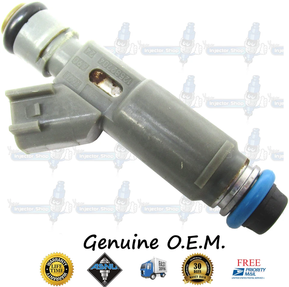 4x inyectores de combustible originales Denso 12 orificios EV6 GM 12582704 Saturn 2,2 L 2,4 L DOHC Foto 4 de 4