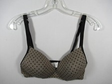 Warner's Elements of Bliss Bra 36C Beige/Black Wireless Lift 04003O