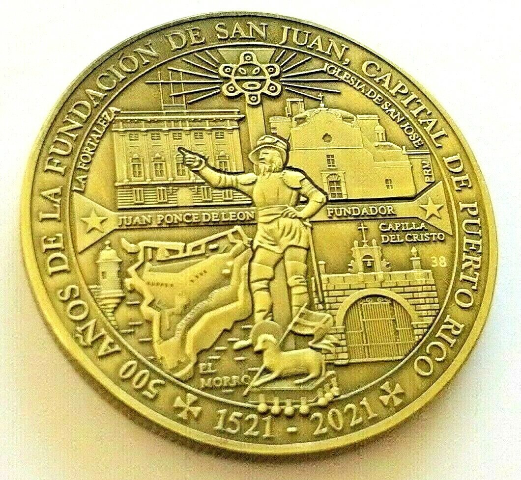 Medalla 500 Años SAN JUAN PUERTO RICO Proceres Token Ficha