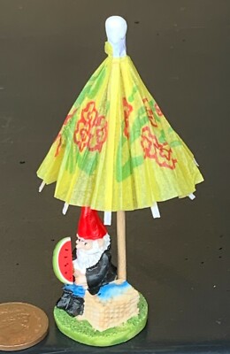 Dolls House Single Resin Gnome Garden Accessory 1:12 Scale Miniature ML tumdee