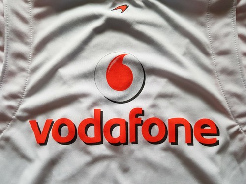 ● MERCEDES MCLAREN FORMULA 1 VODAFONE WHITE SHIRT SIZE WOMEN'S ADULT L ● - Picture 2 of 5