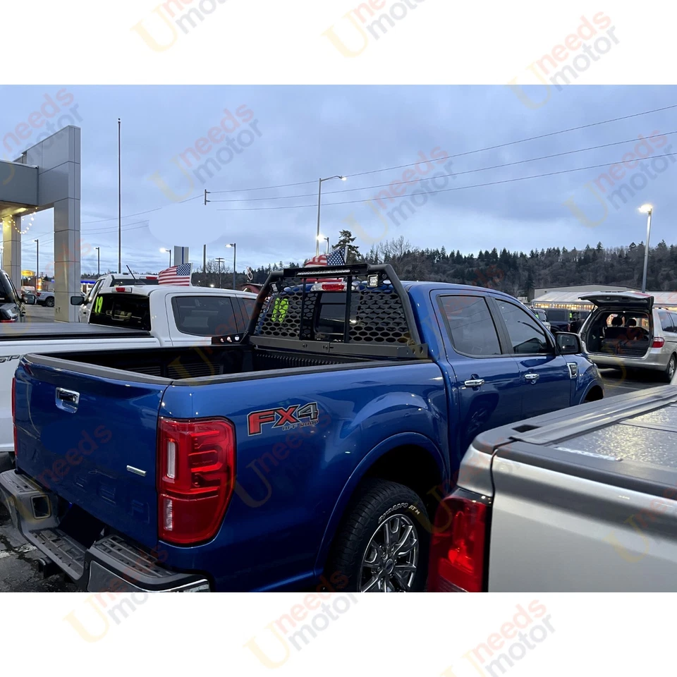 For Ford Ranger 2019- 23 Truck LED Reinforced Steel Roll Bar Headache Chase Rack - Image 2 of 4