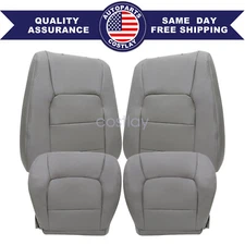 For 1998-2007 Lexus LX470 Front Bottom / Top Leather Replacement Seat Cover Gray