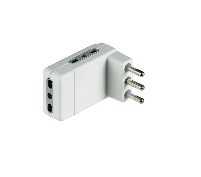 BTICINO S3606DE CST KIT ADATTATORE SALVASPAZIO CORNER PRESE 10/16 SPINA 16A BIAN