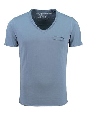 Key Largo Herren VintageUsedDestroyedLook T-Shirt Soda new tiefer V-Ausschnitt