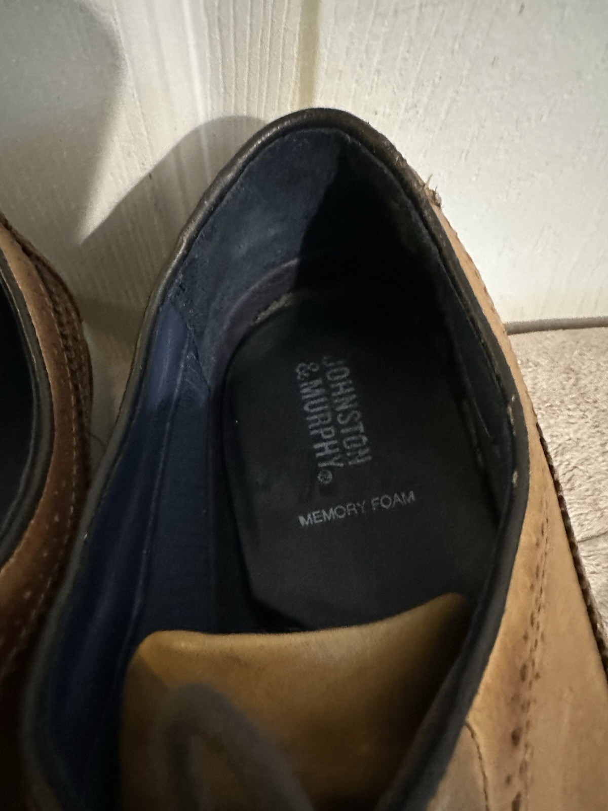 SAOLA Scarpa Johnston & Murphy uomo 13 Milson ala lunga pelle pieno fiore suola gomma