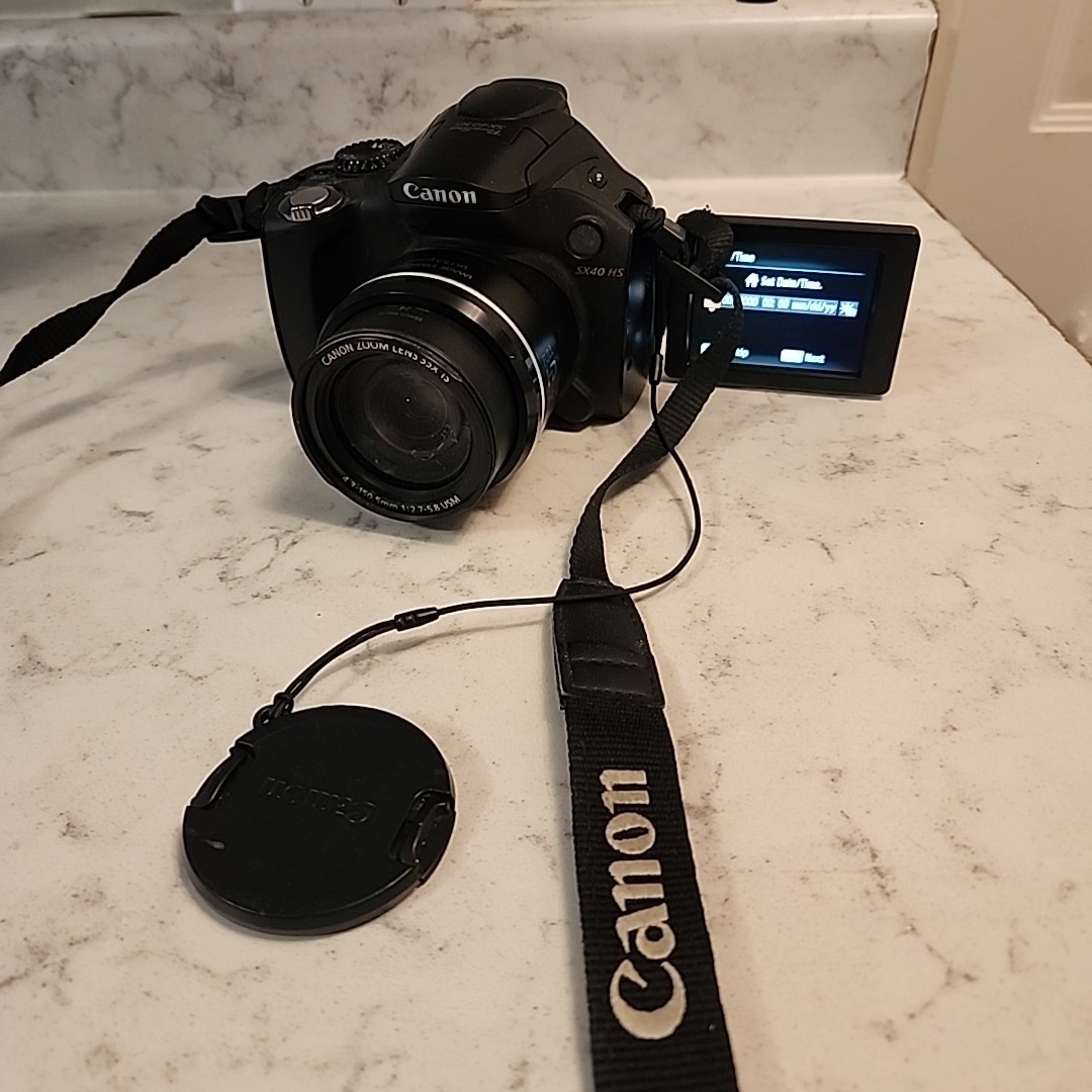 Canon PowerShot SX40 HS vintage camera equipment - eBay listing photo 3