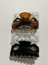 Scunci Effortless Beauty Hair Clips, 3 Ct