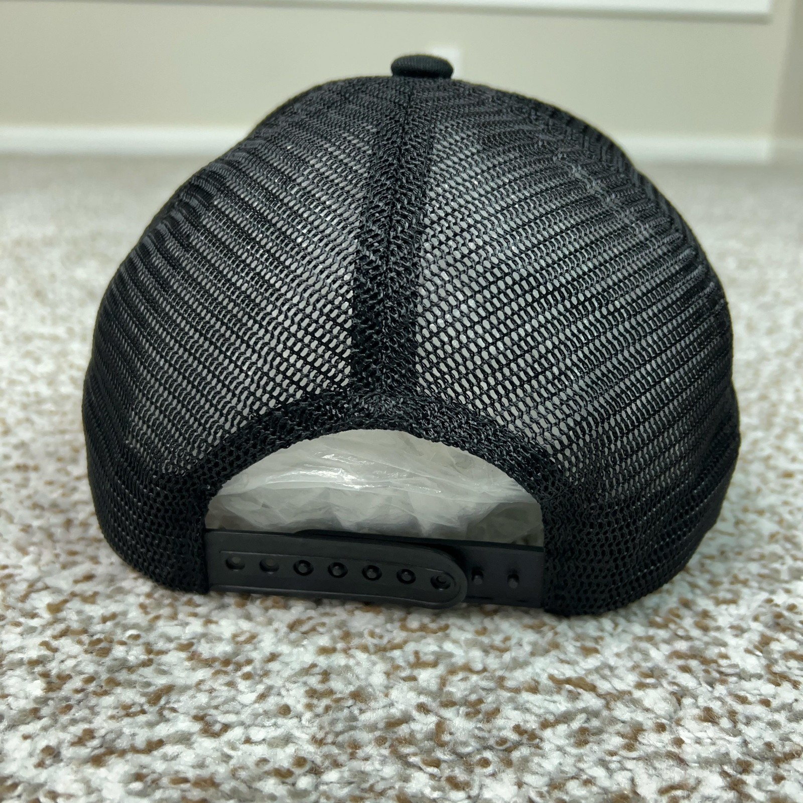 American Flag Fish Leather Patch Hat Cap Snap Bac… - image 3