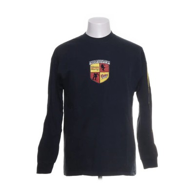 Hanes, Langarmshirt, Größe: L, Schwarz, Baumwolle, Print, Herren #fkf