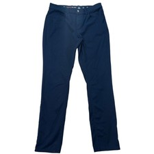 St John's Bay TempFlex Mens Navy Blue Straight Fit Lightweight Pants 32x32