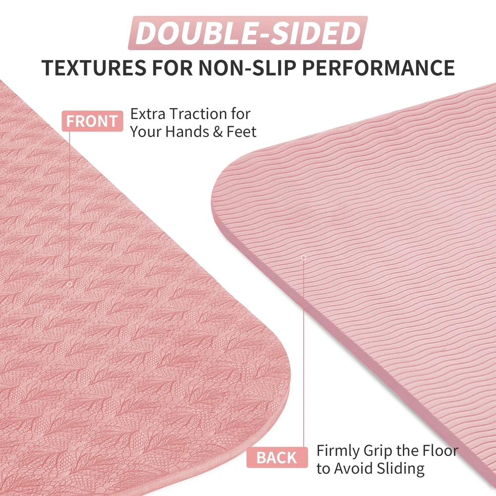 Extra Thick 6mm TPE Yoga Mat for Women Men Kids 72x24 Inches Non-Slip Extra Thick 6mm TPE Yoga Mat for Women Men Kids 72x24 Inches Non-Slip