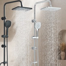 Duschset Regendusche Edelstahl Schwarz Duscharmatur Duschsystem Handbrause Kopf