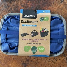CleverMade Eco Basket Snap Up Shopping Tote 20 L - NEW