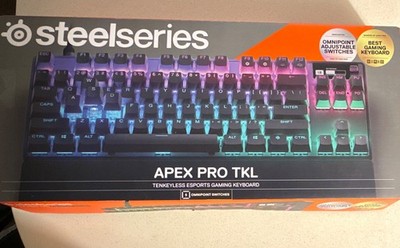 SteelSeries Apex Pro TKL (2023) Wired USB Illuminated Keyboard w/ Wrist Rest