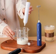 Montalatte Elettrico Mini Frullino Elettrico USB Ricaricabile Schiumatore Latte