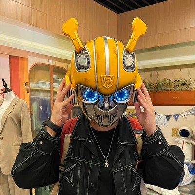 1:1 Bumblebee Mask Voice-controlled Wearable Helmet Automatic Change Form Helmet