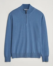 Canali Half Zip Cotton Sweater | NWT | 100% Authentic | 44 US / 56 EU