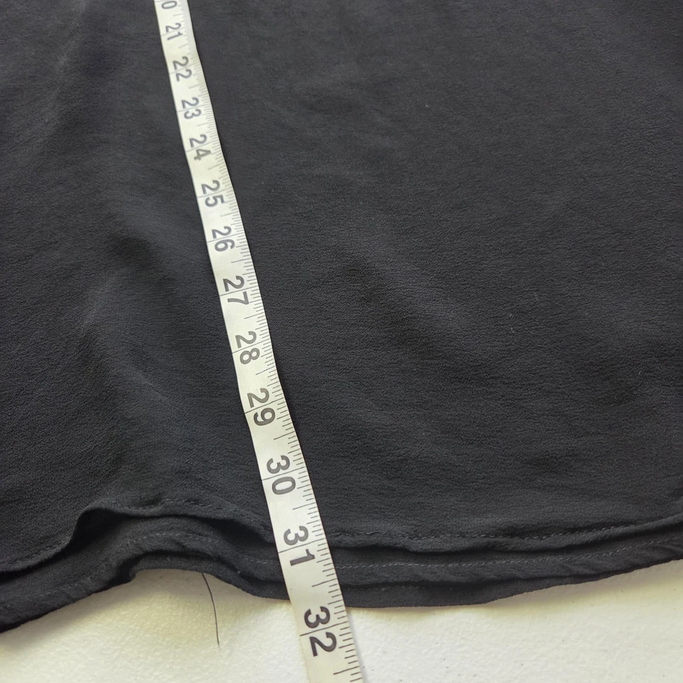 Falda Ballinger dorada negra 100 % seda para mujer grande midi línea A cintura elástica Foto 4 de 4