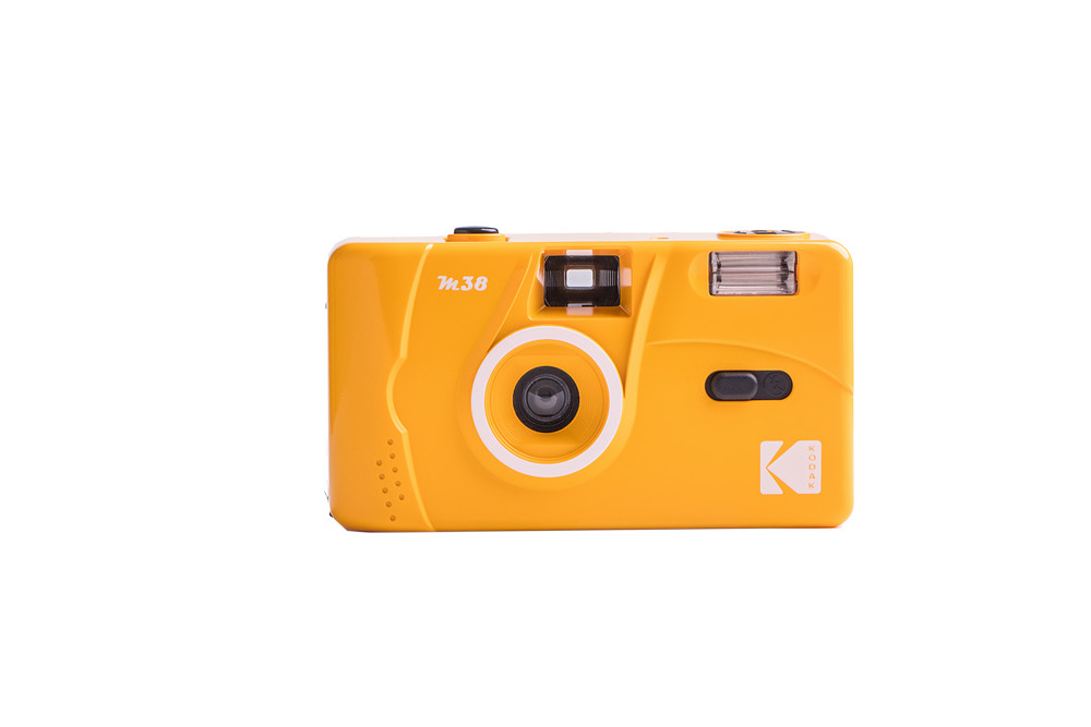 Appareil photo argentique KODAK M38 réutilisable jaune, cadeau vintage idéal