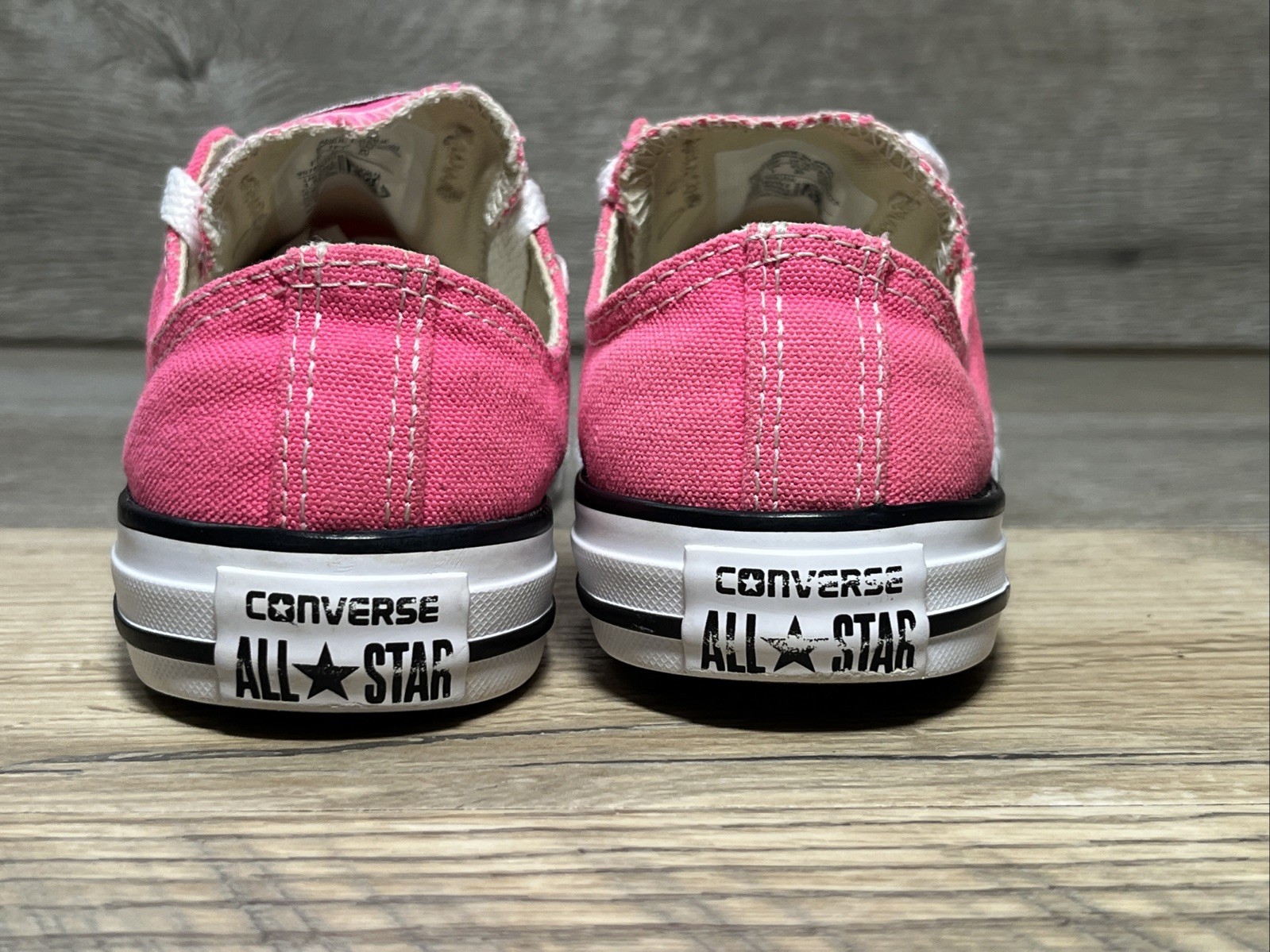 CONVERSE ALL STAR Pink Glow Sneakers Youth Size 1.5 Kid's Chuck Taylor Shoes thumbnail 11