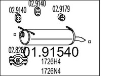 Pot d'échappement Citroen XANTIA
