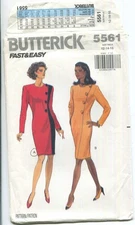 Butterick 5561 Misses' Dress W/ Variations SZ 12-14-16 UNCUT 1991
