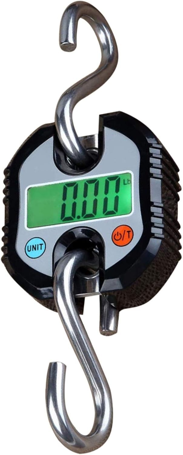 150kg Crane Scale Digital Hanging Luggage Fishing Scale Heavy Duty ABS Hook