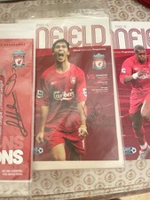 Liverpool 2005 Signed luis Garcia Programme Champions League Winners