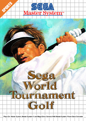 Sega World Tournament Golf Sega Master System Box Art 2''X3'' Pin Button Badge