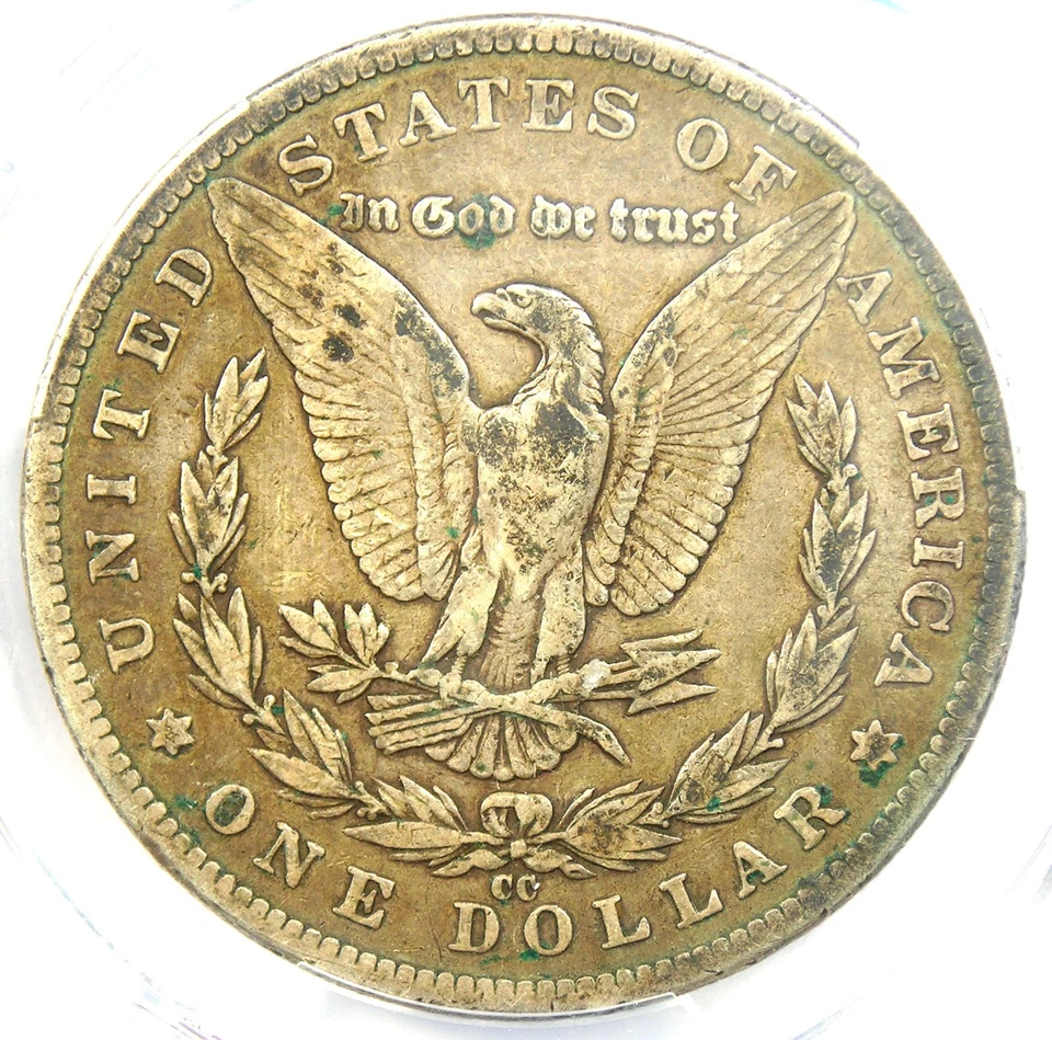 1889-CC Morgan Silver Dollar $1 Carson City Coin - Certified PCGS F15 (Fine) - Image 4 of 4