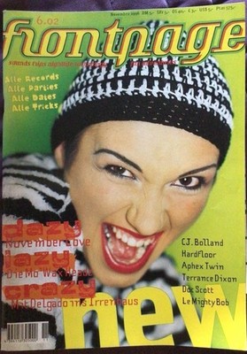 Frontpage Magazin November 1996 (11/96)   Aphex Twin Hardfloor C.J. Bolland