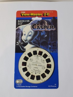 Vintage 1995 Tyco View-Master 3-D Casper 3 Reel Set New Sealed
