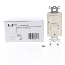 Hubbell Lt Almond Occupancy Sensor Switch Adaptive PIR 2-Circuit AP2000LA2