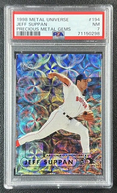 JEFF SUPPAN PSA 7 1998 FLEER METAL UNIVERSE #194 PRECIOUS GEMS PMG 10/50
