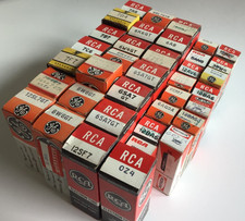 TV Repair Vacuum Tube 37 Piece Lot RCA GE Sylvania Vtg NOS Used Tested Good