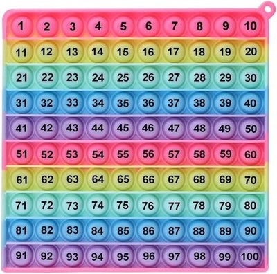 Educational 1-100 Number Table P0PP Game - Develop Logic & Relieve Stress