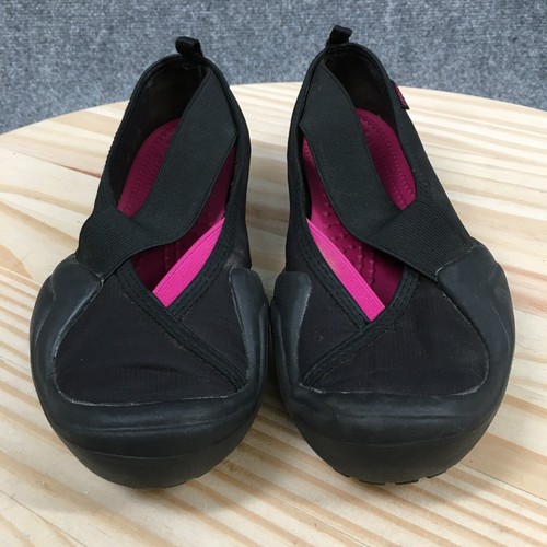 Crocs Shoes Womens 7 Sporty Comfort Slip On Mary Jane Flats Black Fabric Casual - Picture 4 of 16