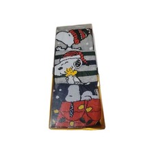 peanuts snoopy 3 pair crew socks fits shoe size 8-12 new